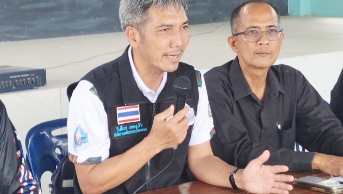 สทน.10 จัดโครงการจัดตั้งและให้ความรู้กลุ่มผู้ใช้น้ำ โครงการก่อสร้างระบบกระจายน้ำพลังงานแสงอาทิตย์แหล่งน้ำโรงเรียนพนมศึกษา