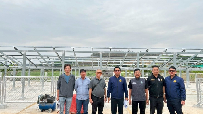 กรมทรัพยากรน้ำ โดย สำนักงานทรัพยากรน้ำที่ 1 ลงพื้นที่เร่งรัด/ติดตาม  โครงการระบบกระจายน้ำด้วยพลังงานแสงอาทิตย์ห้วยโป่ง หมู่ที่ 6 บ้านผาสุข อำเภอเชียงคำ จังหวัดพะเยา