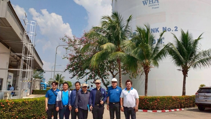 สทน.6 ลงพื้นที่เพื่อกำหนดจุดติดตั้งเครื่องมือวัดปริมาณน้ำ บริษัท ดับบลิวเอชเอ อีสเทิร์นซีบอร์ด อินดัสเตรียลเอสเตท จำกัด