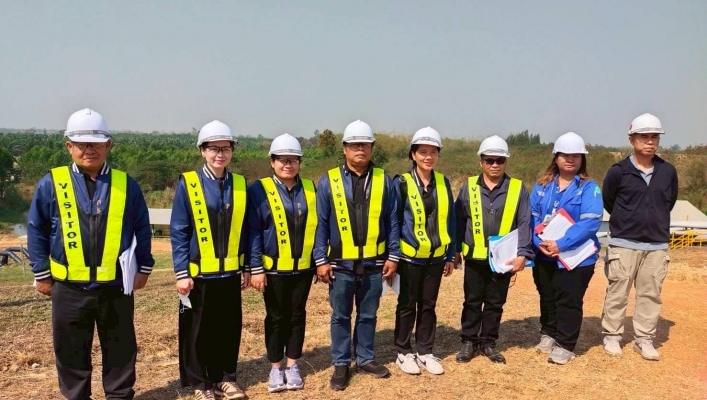 สทน.6 ลงพื้นที่เพื่อกำหนดจุดติดตั้งเครื่องมือวัดปริมาณน้ำ บริษัท น้ำตาลและอ้อยตะวันออก จำกัด (มหาชน)