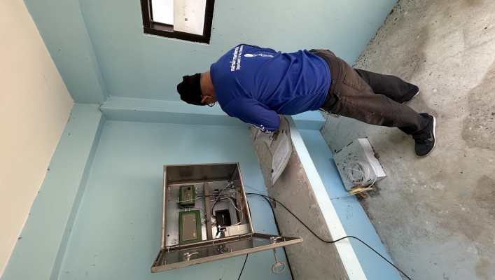 ทส. ทน. สทน.11 ส่วนอุทกวิทยา ตรวจสอบและบำรุงรักษาสถานีอุตุ-อุทกวิทยาแม่น้ำโขง