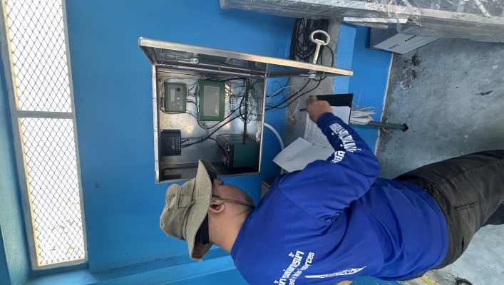 ทส. ทน. สทน.11 ส่วนอุทกวิทยา ตรวจสอบและบำรุงรักษาสถานีอุตุ-อุทกวิทยาแม่น้ำโขง