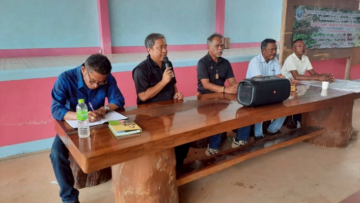 สทน.10 จัดประชุมเชิงปฏิบัติการเพื่อรับฟังความคิดเห็นตามระเบียบสำนักนายกรัฐมนตรีว่าด้วยการรับฟังความคิดเห็นของประชาชน พ.ศ.2548 โครงการก่อสร้างฝายห้วยถ้ำทา พร้อมระบบกระจายน้ำ