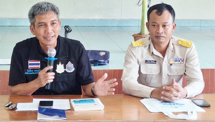 สทน.10 จัดโครงการ การบริหารจัดการน้ำและดูแลรักษาอย่างมีส่วนร่วมและยั่งยืน (เสริมสร้างความเข้มแข็งกลุ่มผู้ใช้น้ำ/เครือข่ายเดิม) กลุ่มผู้ใช้น้ำโครงการปรับปรุงแหล่งน้ำหารฉมัน พร้อมระบบกระจายน้ำระยะที่ 1