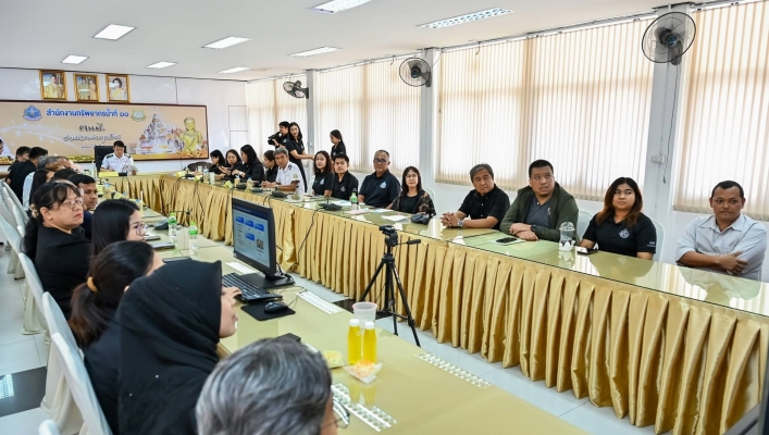 รองอธิบดีกรมทรัพยากรน้ำตรวจเยี่ยม สทน.10 มอบนโยบายขับเคลื่อนบริหารจัดการน้ำอย่างมีประสิทธิภาพ