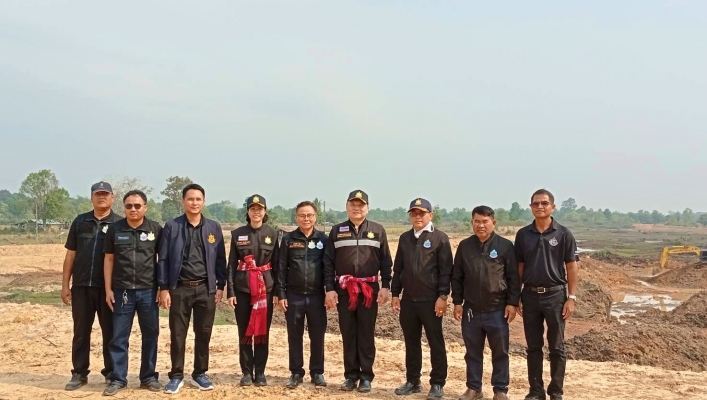 สทน.5 ติดตามผู้ตรวจราชการกระทรวงทรัพยากรธรรมชาติและสิ่งแวดล้อมลงพื้นที่ตรวจราชการโครงการปรับปรุงเพิ่มประสิทธิภาพอ่างเก็บน้ำห่วยไร่ พร้อมระบบกระจายน้ำด้วยพลังงานแสงอาทิตย์