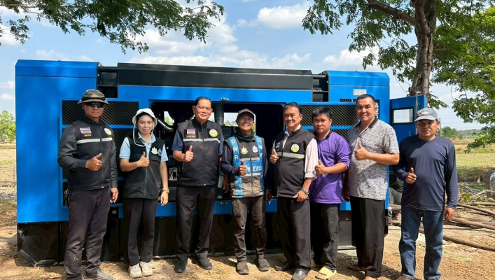 ทส. ทน. สทน.11 ส่วนเครื่องกล เสร็จสิ้นภารกิจสูบน้ำระบายน้ำ เพื่อรองรับน้ำในช่วงฤดูฝน บ้านปะอาว จังหวัดอุบลราชธานี