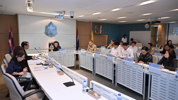 กรมทรัพยากรน้ำ เข้าประชุมการตรวจราชการตามแผนการตรวจราชการ ทส. ของกรมทรัพยากรน้ำ