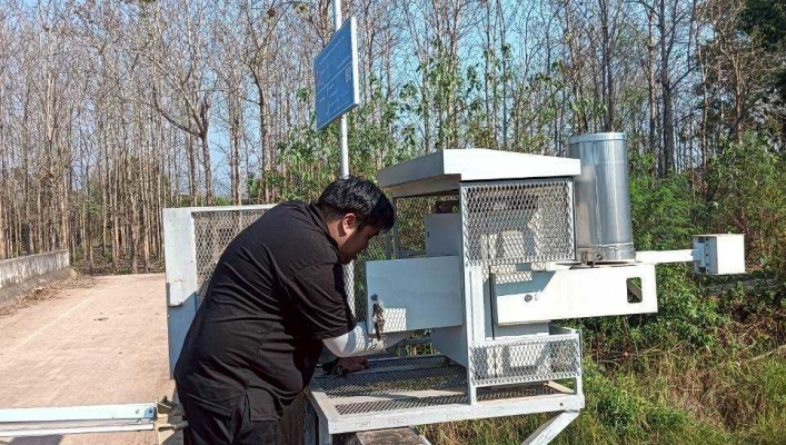 กรมทรัพยากรน้ำ โดย สำนักงานทรัพยากรน้ำที่ 1 ลงพื้นที่สำรวจรูปตัดขวางลำน้ำ ( Cross-Section ) และซ่อมแซมสถานีเตือนภัยล่วงหน้า (Early Warning System)