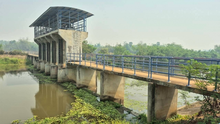 สทน.1 ลงพื้นที่โครงการก่อสร้างระบบส่งน้ำจากฝายน้ำล้นทุ่งหัวขัว พร้อมระบบกระจายน้ำด้วยพลังงานแสงอาทิตย์ ตำบลไหล่หิน อำเภอเกาะคา จังหวัดลำปาง