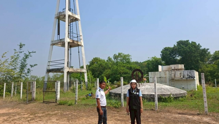 ทส. ทน. สทน.11 ส่วนเครื่องกล สำรวจแหล่งน้ำต้นทุน พื้นที่ตำบลโพนเมืองน้อย อำเภอหัวตะพาน จังหวัดอำนาจเจริญ