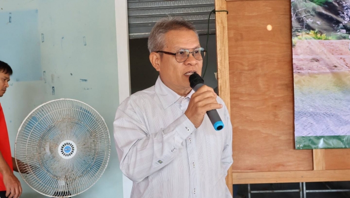 สทน.10 ดำเนิน “โครงการ การบริหารจัดการน้ำและการดูแลรักษาอย่างมีส่วนร่วมและยั่งยืน (เสริมสร้างความเข้มแข็งกลุ่มผู้ใช้น้ำ/เครือข่ายเดิม)” เครือข่ายกลุ่มผู้ใช้น้ำ โครงการก่อสร้างระบบกระจายน้ำพลังงานแสงอาทิตย์แหล่งน้ำหนองน้ำซ่ำ