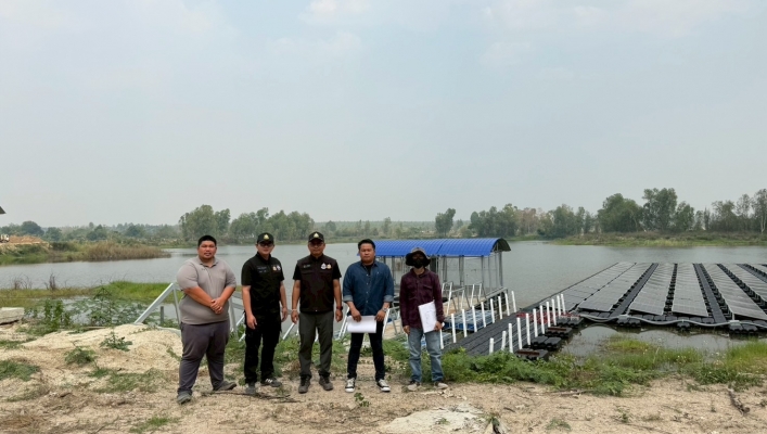 กรมทรัพยากรน้ำ โดยสำนักงานทรัพยากรน้ำที่ 1 ลงพื้นที่เร่งรัด/ติดตาม โครงการก่อสร้างระบบกระจายน้ำด้วยพลังงานแสงอาทิตย์ หมู่ที่ 3,4,9 หมู่บ้านหัวทุ่ง