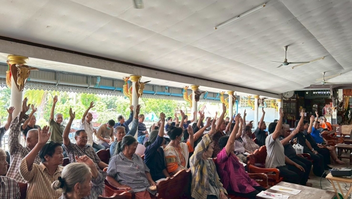 สทน.7 ​จัดประชุมเชิงปฏิบัติการรับฟังความคิดเห็นตามระเบียบสำนักนายกรัฐมนตรีฯ พ.ศ. 2548 โครงการอนุรักษ์ฟื้นฟูแหล่งน้ำพร้อมระบบกระจายน้ำด้วยพลังงานแสงอาทิตย์ สนับสนุนน้ำอุปโภค บริโภคบ้านท่าโล้ หมู่ที่ 5 ตำบลยางหย่อง อำเภอท่ายาง จังหวัดเพชรบุรี