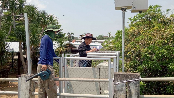 สทน.7 ลงพื้นที่ตรวจสอบ และบำรุงรักษา ระบบตรวจวัดสภาพน้ำทางไกลอัตโนมัติ และระบบส่งข้อมูลสัญญาณภาพ ลุ่มน้ำแม่กลอง ในเขตพื้นที่จังหวัดกาญจนบุรี และจังหวัดราชบุรี
