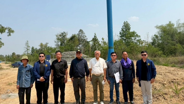 กรมทรัพยากรน้ำ โดย สำนักงานทรัพยากรน้ำที่ 1 ลงพื้นที่เร่งรัด/ติดตาม โครงการก่อสร้างระบบกระจายน้ำด้วยพลังงานแสงอาทิตย์จาก อ่างเก็บน้ำสาธารณะ (สปก.4)