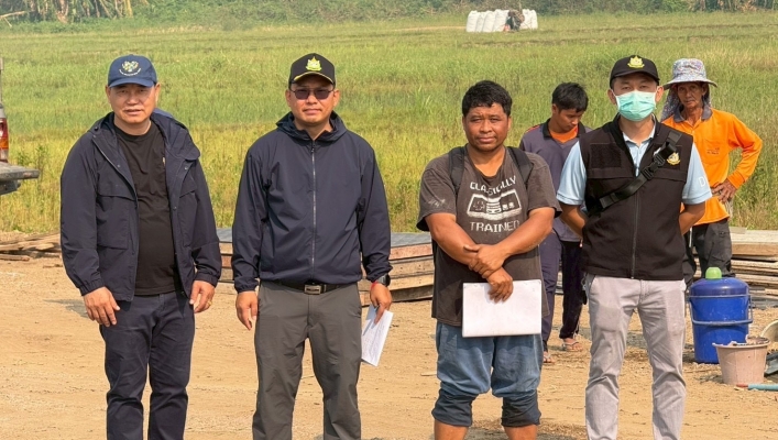 กรมทรัพยากรน้ำ โดย สำนักงานทรัพยากรน้ำที่ 1 ลงพื้นที่เร่งรัด/ติดตามโครงการก่อสร้างระบบกระจายน้ำหนองตะหึกแดง  อำเภอแม่สะเรียง จังหวัดแม่ฮ่องสอน