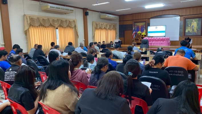 สทน.7 จัดประชุมเชิงปฏิบัติการรับฟังความคิดเห็นของประชาชน โครงการปรับปรุงเพิ่มประสิทธิภาพการระบายน้ำแม่น้ำภาชี บ้านทุ่งกระถิน-บ้านเตาสี่ลูก หมู่ที่ 3,15,20 ตำบลด่านทับตะโก อำเภอจอมบึง จังหวัดราชบุรี