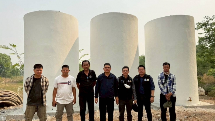 กรมทรัพยากรน้ำ โดย สำนักงานทรัพยากรน้ำที่ 1 ลงพื้นที่เร่งรัด/ติดตาม โครงการก่อสร้างระบบกระจายน้ำด้วย พลังงานแสงอาทิตย์หนองบัว