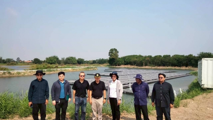 สทน.7 ลงพื้นที่ตรวจติดตามการดำเนินงานโครงการก่อสร้างระบบกระจายน้ำด้วยพลังงานแสงอาทิตย์ภายในตำบลปลายนา ตำบลปลายนา อำเภอศรีประจันต์ จังหวัดสุพรรณบุรี