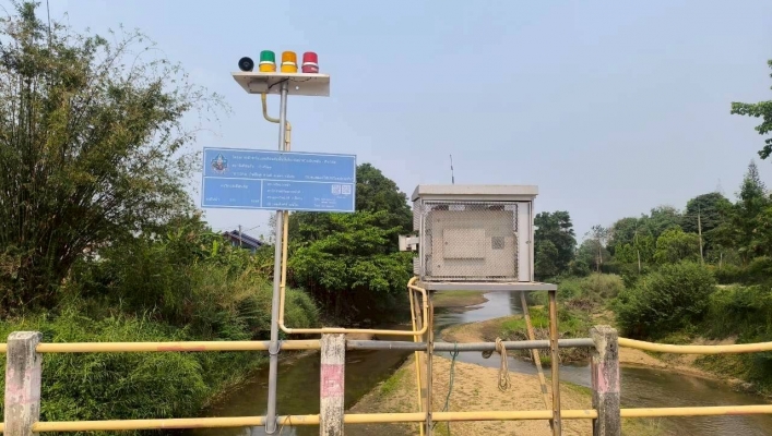 กรมทรัพยากรน้ำ โดย สำนักงานทรัพยากรน้ำที่ 1 ส่วนอุทกวิทยาที่ 2 เชียงราย  ตรวจสอบ ซ่อมแซม บำรุงรักษา  ระบบเตือนภัยล่วงหน้า  (Early Warning)