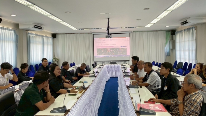 สทน.6 ลงพื้นที่เพื่อร่วมกันปรึกษาหารือเรื่องการบริหารจัดการทรัพยากรน้ำ ในการพัฒนาแหล่งน้ำแก้ไขปัญหาการขาดแคลนน้ำของประชาชนในเขตพื้นที่ตำบลเขาบายศรี อำเภอท่าใหม่ จังหวัดจันทบุรี