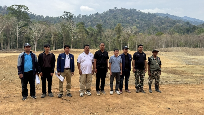 สทน.6 ลงพื้นที่ตรวจติดตามความก้าวหน้าโครงการอนุรักษ์ฟื้นฟูแหล่งน้ำช้างป่าคลองสองพี่น้อง สนับสนุนโครงการพัชรสุธาคชานุรักษ์ หมู่ที่ 2 ตำบลทับไทร อำเภอโป่งน้ำร้อน จังหวัดจันทบุรี