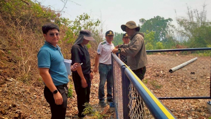 สทน.7 ลงพื้นที่ตรวจรับงานโครงการก่อสร้างระบบกระจายน้ำอ่างเก็บน้ำห้วยยางสนับสนุนน้ำต้นทุนเพื่ออุปโภค-บริโภค หมู่ที่ 3,7,8 ตำบลวังยาว อำเภอด่านช้าง จังหวัดสุพรรณบุรี