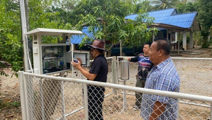 สทน.7 ลงพื้นที่ตรวจสอบ ซ่อมแซม ปรับปรุง และบำรุงรักษาสถานีเตือนภัยล่วงหน้า (Early Warning) น้ำท่วมฉับพลัน - ดินถล่ม ในเขตพื้นที่จังหวัดประจวบคีรีขันธ์