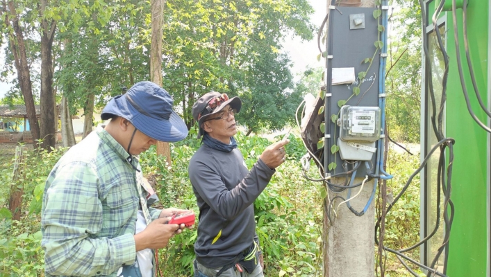 สทน.7 ลงพื้นที่ตรวจสอบ ซ่อมแซม ปรับปรุง และบำรุงรักษาสถานีเตือนภัยล่วงหน้า (Early Warning) น้ำท่วมฉับพลัน - ดินถล่ม ในเขตพื้นที่จังหวัดกาญจนบุรี