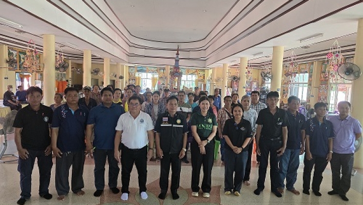 สทน.9 จัดประชุมรับฟังความคิดเห็นของประชาชนตามระเบียบสำนักนายกรัฐมนตรีฯ พ.ศ.2548 โครงการปรับปรุงเพิ่มประสิทธิภาพระบบกระจายน้ำบึงสกัด-บึงบัว บ้านท่าดินขาว หมู่ที่ 6 ตำบลน้ำอ่าง อำเภอตรอน จังหวัดอุตรดิตถ์ ณ ศาลาการเปรียญวัดใหม่ศรีสะอาด