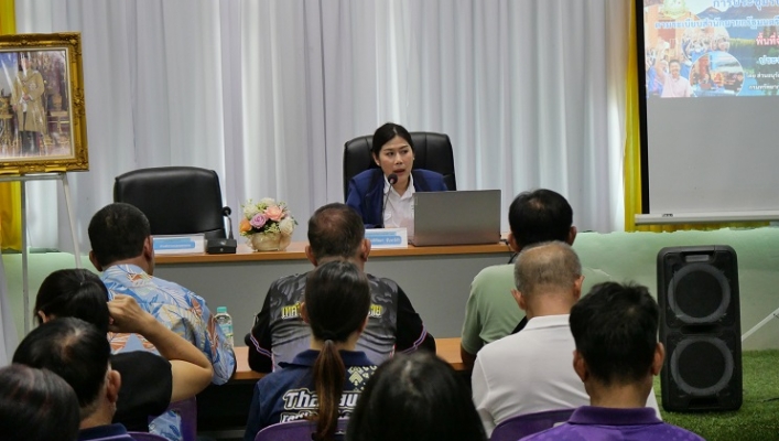 สทน.9 จัดประชุมรับฟังความคิดเห็นของประชาชนตามระเบียบสำนักนายกรัฐมนตรีฯ พ.ศ.2548 โครงการอนุรักษ์ฟื้นฟูหนองน้ำครก บ้านน้ำครกเกาะสรรค์ หมู่ที่ 10 ตำบลกองควาย อำเภอเมืองน่าน จังหวัดน่าน ณ ห้องประชุมเทศบาลตำบลกองควาย