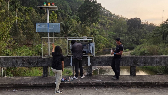 สทน.10 ลงพื้นที่ติดตาม ซ่อมแซม บำรุงรักษาปรับปรุงสถานีเตือนภัยล่วงหน้า Early Warning