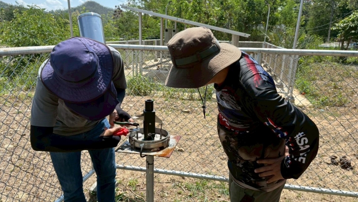 สทน.7 ลงพื้นที่ตรวจสอบ ซ่อมแซม ปรับปรุง และบำรุงรักษาสถานีเตือนภัยล่วงหน้า (Early Warning) น้ำท่วมฉับพลัน - ดินถล่ม ในเขตพื้นที่จังหวัดราชบุรี จังหวัดเพชรบุรี และจังหวัดประจวบคีรีขันธ์