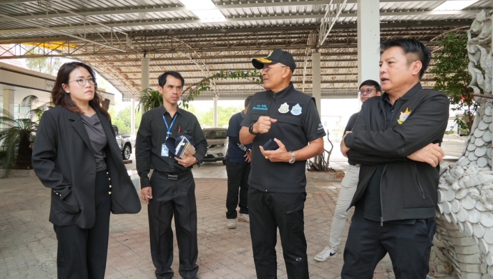 สทน.6  ลงพื้นที่ดำเนินการสำรวจสภาพภูมิประเทศ โครงการอนุรักษ์ฟื้นฟูคลองขโมย หมู่ที่ 3 ตำบลเสม็ด อำเภอเมืองชลบุรี จังหวัดชลบุรี