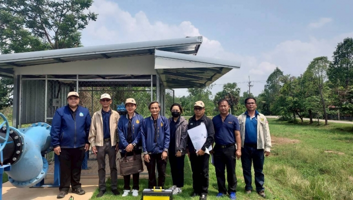 สทน.6  ลงพื้นที่ในการดำเนินการร้อยลวดประทับตราเม็ดตะกั่วกับเครื่องมือวัดปริมาณน้ำของบริษัท สหพัฒนาอินเตอร์โฮลดิ้ง จำกัด (มหาชน)