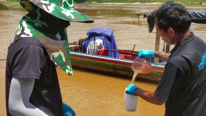 กรมทรัพยากรน้ำ โดยสำนักงานทรัพยากรน้ำที่ 1 ส่วนอุทกวิทยาที่ 3 แม่ฮ่องสอน &ldquo;ติตตามเก็บตัวอย่างน้ำในแม่น้ำสาละวิน ครั้งที่ 10/2569&rdquo;
