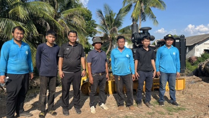 สทน.3  ดำเนินการติดตั้งเครื่องสูบน้ำ ขนาด 30 นิ้ว จํานวน 1 เครื่อง
