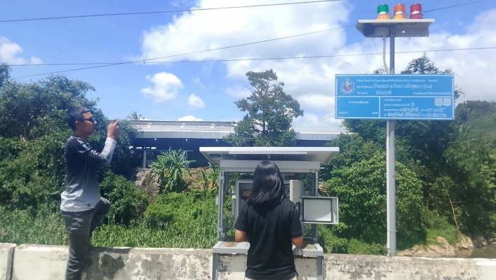 สทน.10 ลงพื้นที่ติดตาม ซ่อมแซม บำรุงรักษาปรับปรุงสถานีเตือนภัยล่วงหน้า Early Warning