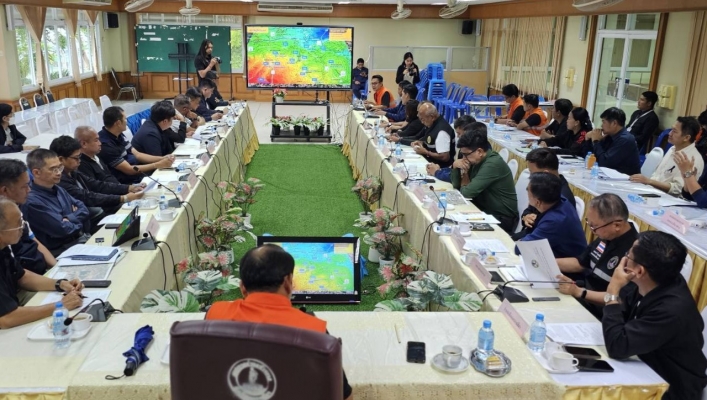 กรมทรัพยากรน้ำ โดย สำนักงานทรัพยากรน้ำที่ 5 เข้าร่วมการประชุมคณะทำงานการป้องกันและแก้ไขปัญหาน้ำท่วมชุมชน จังหวัดนครราชสีมา
