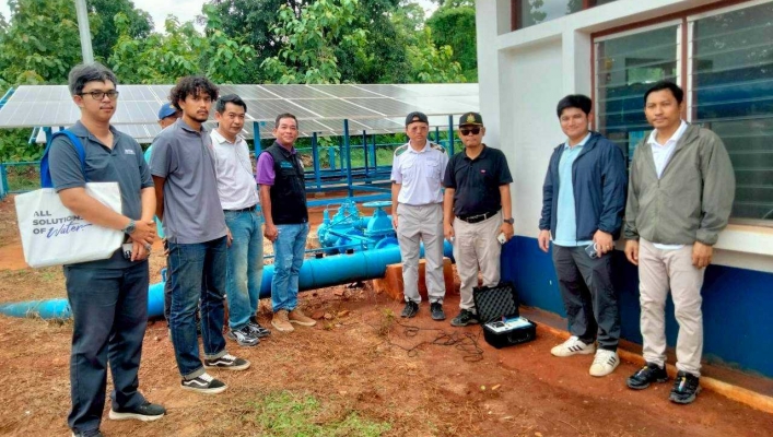 สทน.7 ตรวจรับงานโครงการส่งน้ำพลังงานแสงอาทิตย์แม่น้ำแควน้อย เสร็จสมบูรณ์ 100% สนับสนุนพื้นที่ ส.ป.ก. กาญจนบุรี กว่า 3,000 ไร่