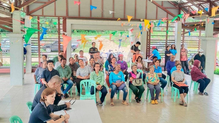 สทน.7 จัดประชุมกลุ่มผู้ใช้น้ำ หมู่ที่ 2,3,5 ตำบลสิงห์ อำเภอไทรโยค จังหวัดกาญจนบุรี