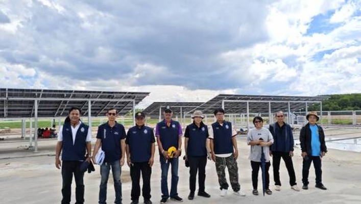สทน.3 ลงพื้นที่ติดตามผลการดำเนินงานโครงการอนุรักษ์ฟื้นฟูแหล่งน้ำหนองแซง พร้อมระบบกระจายน้ำ บ้านใหม่ศรีสุพรรณ