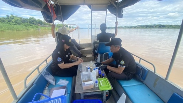 สทน.3 เก็บตัวอย่างน้ำเพื่อวิเคราะห์และติดตามคุณภาพน้ำประจำเดือน มิถุนายน 2569 ครั้งที่ 1