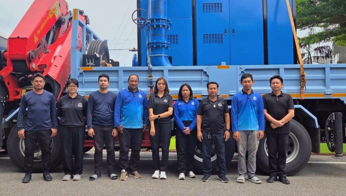 สทน.10 เตรียมพร้อมรับมืออุทกภัยสนับสนุนเครื่องสูบน้ำประจำพื้นที่จังหวัดพังงา