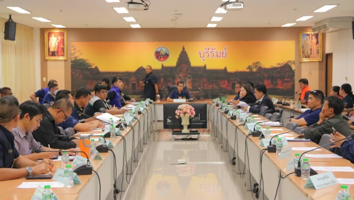 กรมทรัพยากรน้ำ โดย สำนักงานทรัพยากรน้ำที่ 5 เข้าร่วมประชุมกองอำนวยการป้องกันเเละบรรเทาสาธารณภัยจังหวัดบุรีรัมย์ ครั้งที่ 1/2569