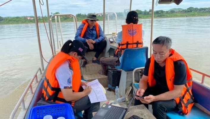 สทน.3 สำรวจปริมาณน้ำ การเก็บตัวอย่างตะกอนแขวนลอยแม่น้ำโขง ร่วมระหว่างประเทศไทยและสาธารณรัฐประชาธิปไตยประชาชนลาว
