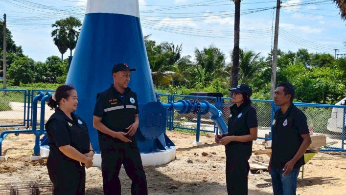 สทน.7 ลงพื้นที่ประสานและติดตามการดำเนินงานการบริหารจัดการทรัพยากรน้ำสาธารณะและพื้นที่ชุ่มน้ำ ในพื้นที่จังหวัดประจวบคีรีขันธ์
