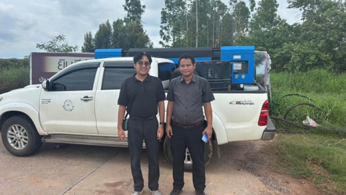 สทน.3 ลงพื้นที่ตรวจเช็คเครื่องสูบน้ำ ขนาด 16 นิ้ว จำนวน 1 เครื่อง บริเวณพื้นที่ชุมชนหนองตุ2
