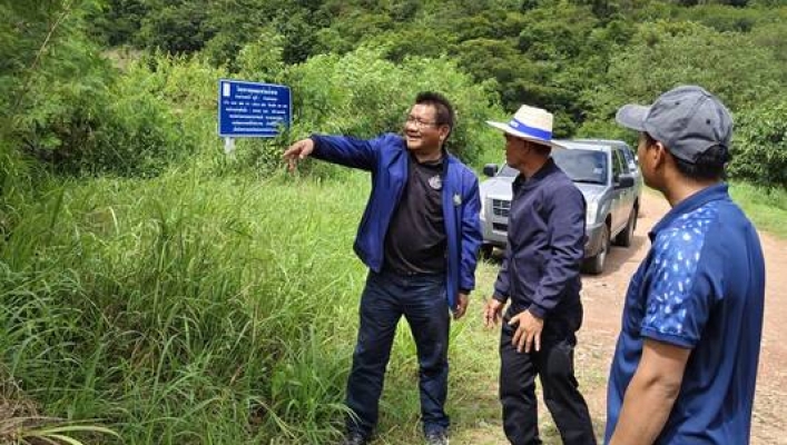 สทน.3 ลงพื้นที่สำรวจความเหมาะสม โครงการอนุรักษ์ฟื้นฟูแหล่งน้ำห้วยน้ำสวย พร้อมระบบกระจายน้ำ